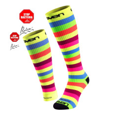 2.er SET Kompression-Socken lang+Sleev Stripe